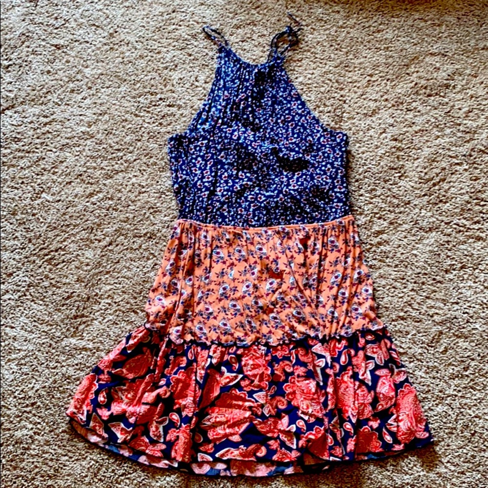 Blue/orange sundress